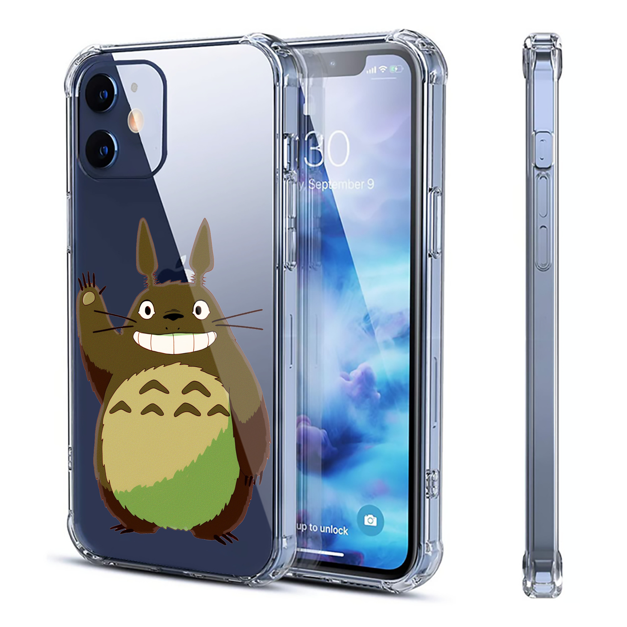 （画像用） となりのトトロ 草壁メイ 草壁サツキ My Neighbor Totoro Satsuki Kusakabe Mei Kusakabe 【iPhone 12シリーズ対応】透明スマホケース（クリアソフトケース）